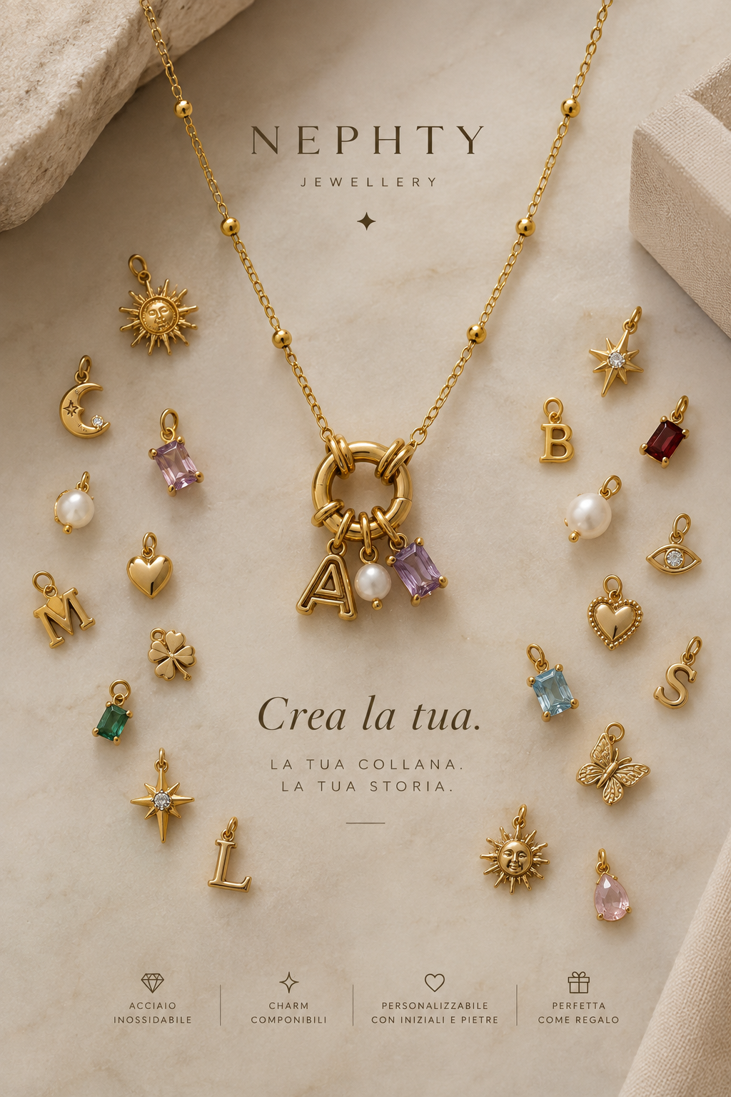 Collana Charm Story